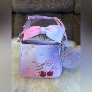Under One Sky Pink and Purple Cherry Kids Bag